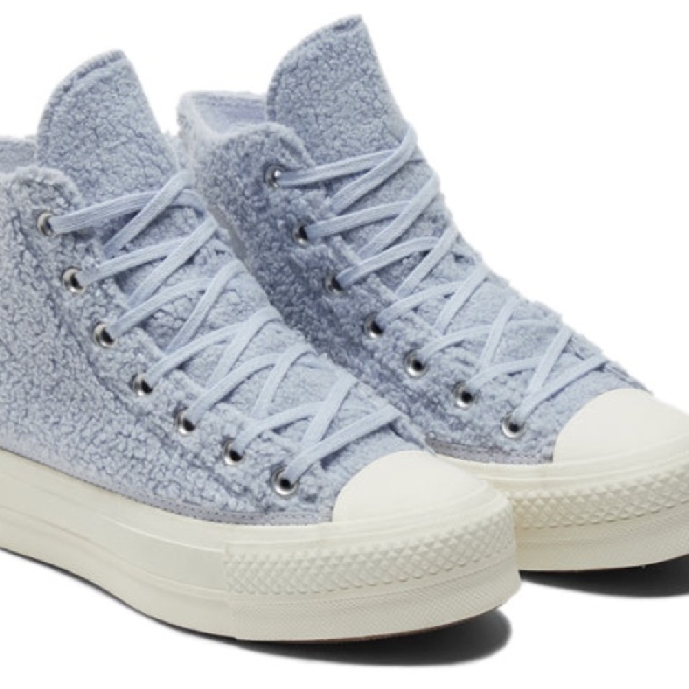 Converse Chuck Taylor All Star Platform High 'Cozy Sherpa - Ghost - Picture 3 of 5